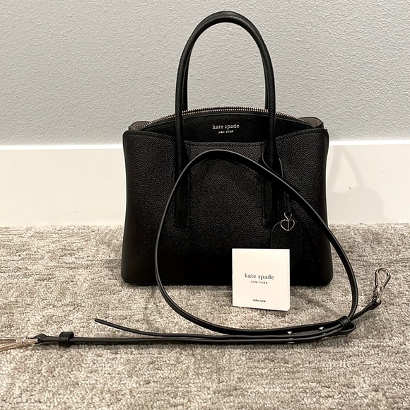 Kate Spade New York - Margaux Leather Zip Medium Satchel Bag - Picture 2 of 7